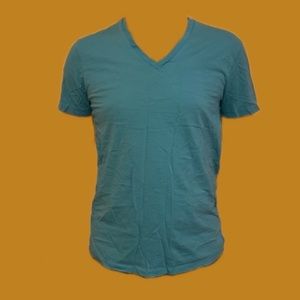 Mens Armani Exchange v-neck light blue T-shirt
